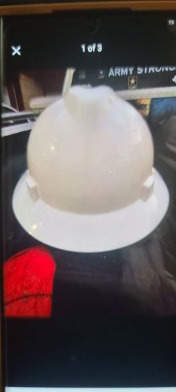 M S A  WHITE HARD HAT