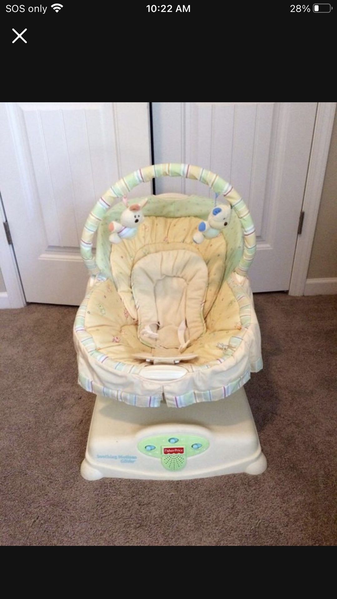 Baby Sleeper Slides Back And Forth Or Side To Side