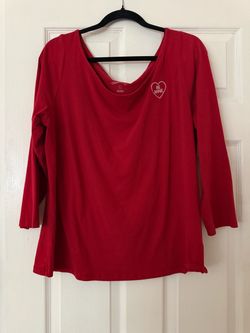 Red Long Sleeve Valentine's Day Top