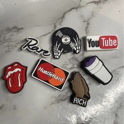 7 Pc Hip hop Hustle croc charms Jibbitz set for Sale in Queens NY