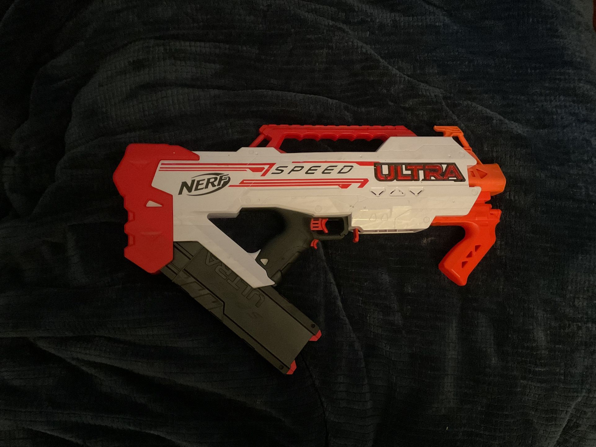 NERF F4929 Ultra Speed Motorized Dart Gun Blaster - Orange/Red/White