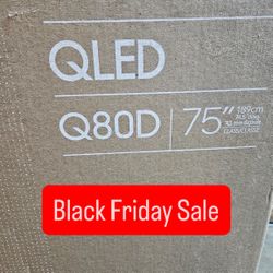 SAMSUNG 75-Inch Class QLED 4K Q80D Series Quantum HDR+, Dolby Atmos Object Tracking Sound Lite, Direct Full Array, Q-Symphony 3.0, Gaming Hub, Smart T