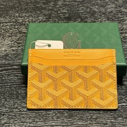GOYARD Paris Yellow Card Holder