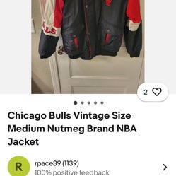 Chicago Bulls Nutmeg Bomber Jacket Vintage 