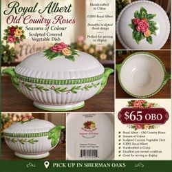 Royal Albert Old Country Roses Seasons of Colour Covered Vegetable Dish