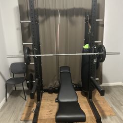 Weight rack With plates