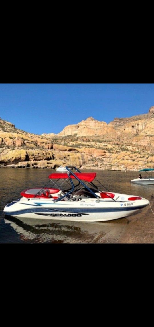 2000 Seadoo Challenger 8 Passenger Ski Wakeboard Boat WakeTower
