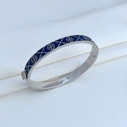 Tory Burch Silver Black Bracelet 
