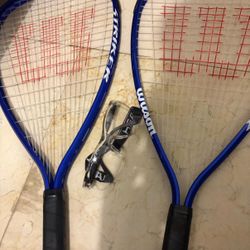 Wilson & Head Racquetball Rackets + Protective Goggles (Set)