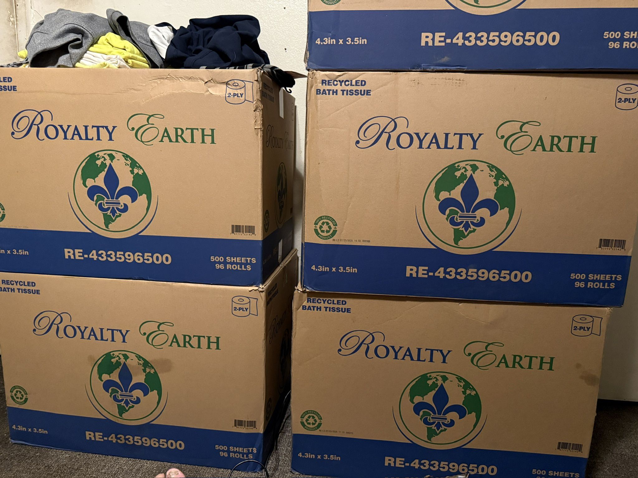 Box Of Toilet Paper, 96 Rolls Come In The Box 45$ Firm