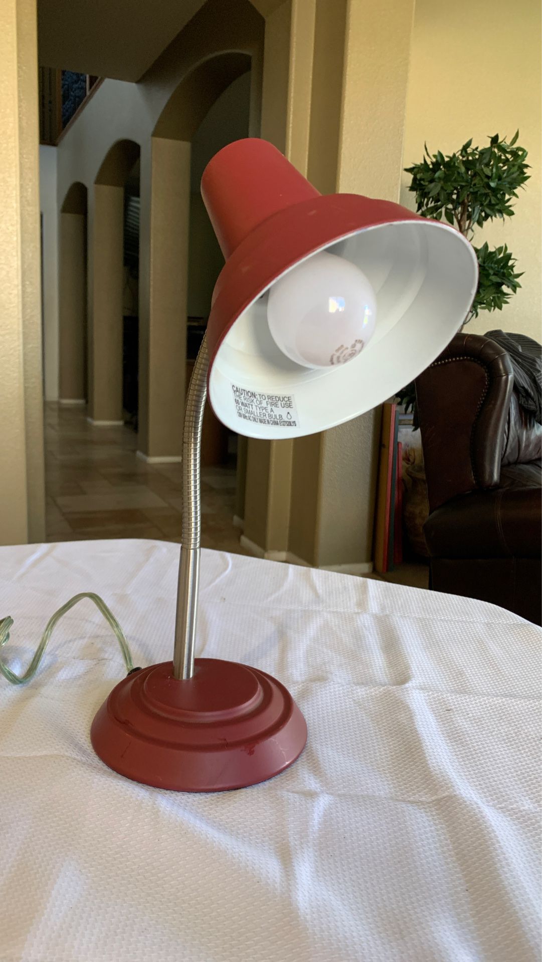 Red Table lamp