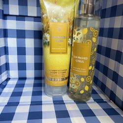 🍋 NEW!! Bath & Body Works Sun-Washed Citrus Body Care Set