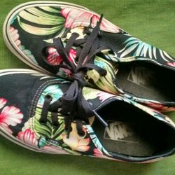 Tropical Vans Women's 7, Good Shape