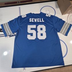 PENEI SEWELL #58 DETROIT LIONS GAME JERSEY-(XXL)  PLUS MORE AVAILABLE