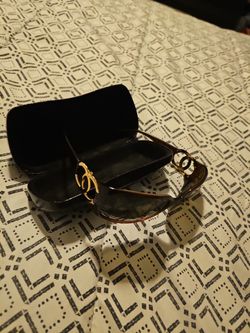 Authentic Chanel Sunglasses In Briwn Color