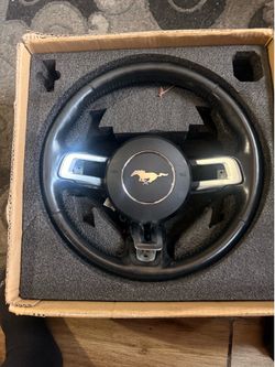 OEM heated Mustang steering wheel