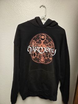 NWT MBM Marcos Alvarado Harmony Hoodie Sweatshirt Distressed Black Medium