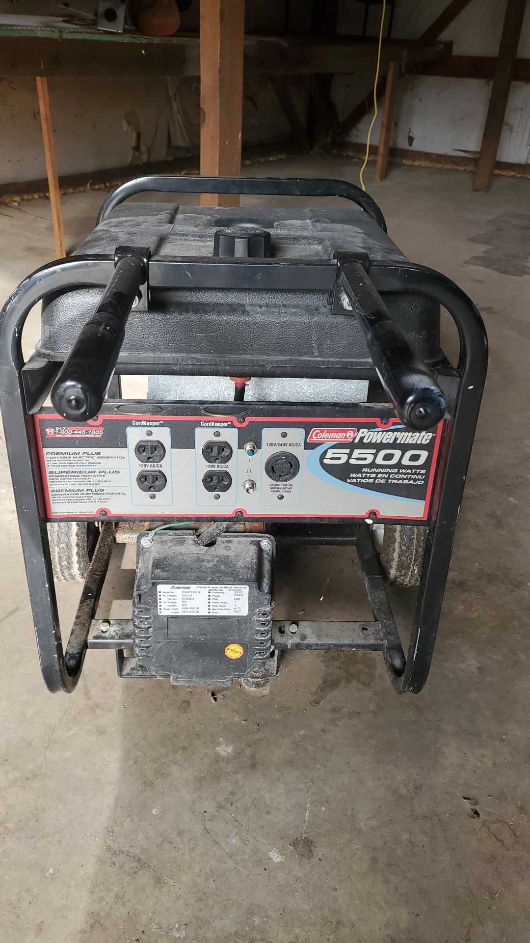 Coleman powermate 5500 generator for Sale in Eatonville, WA OfferUp