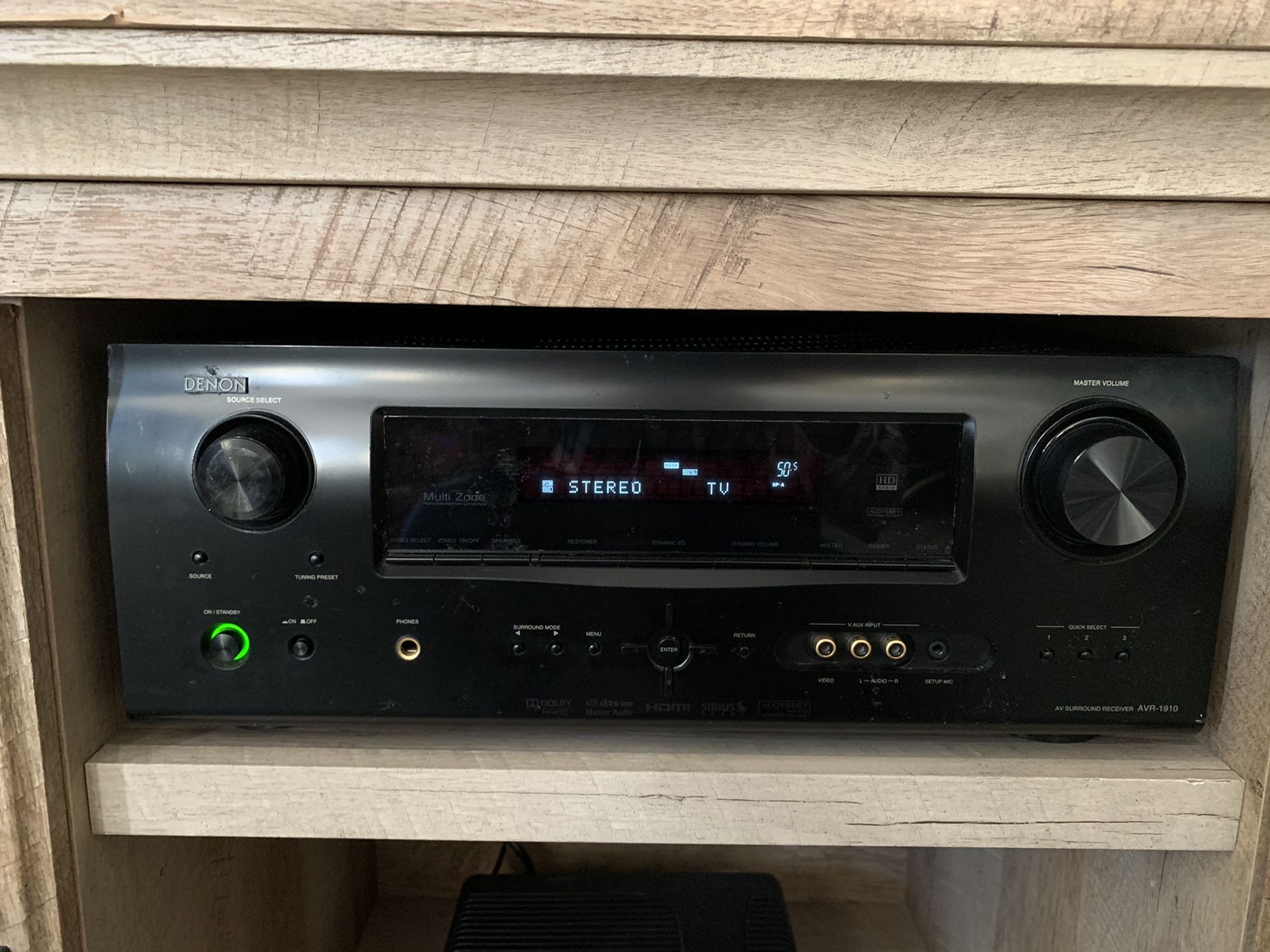 Denon stereo surround sound receiver