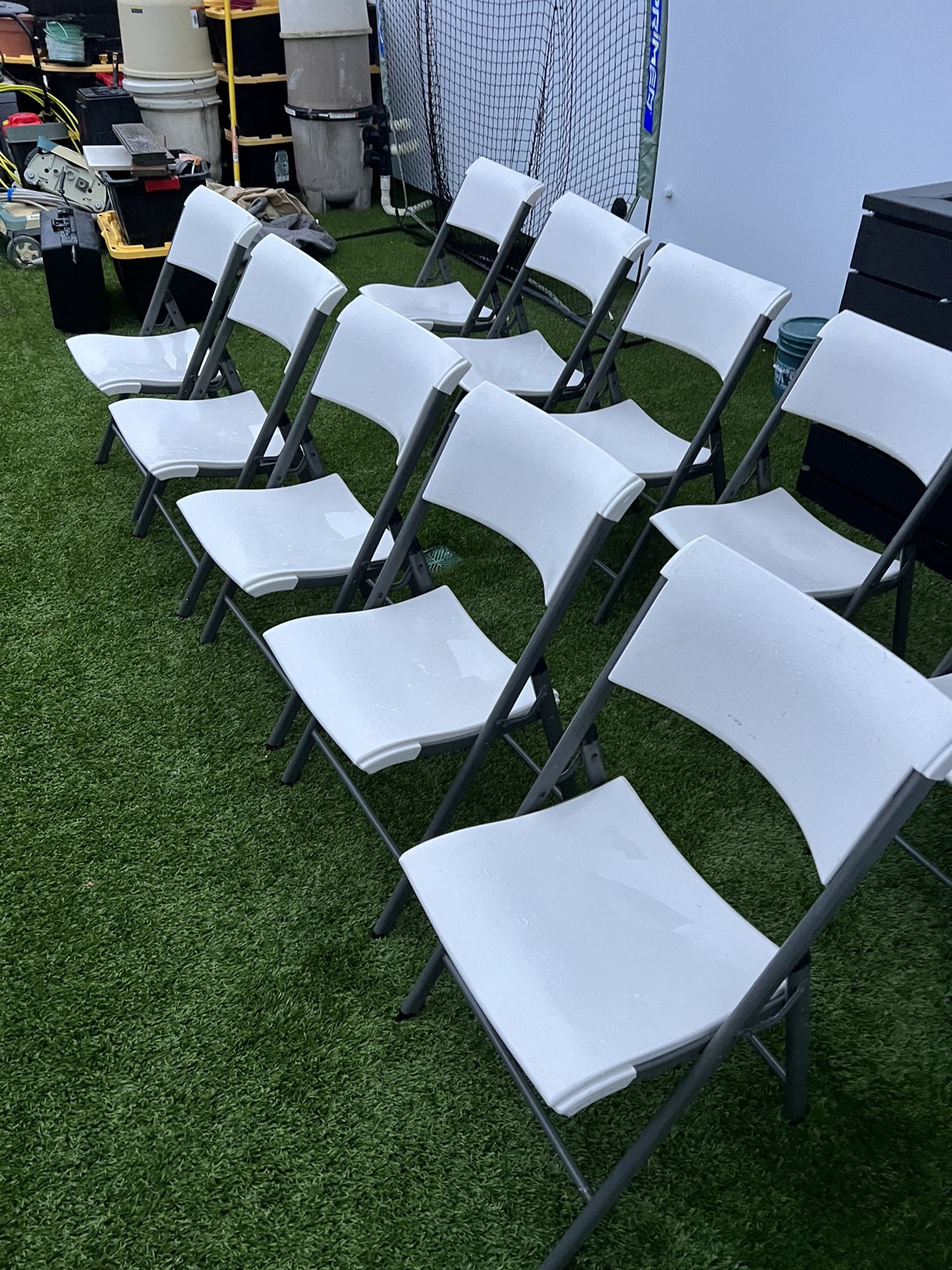 Lifetime Folding Tables and chairs