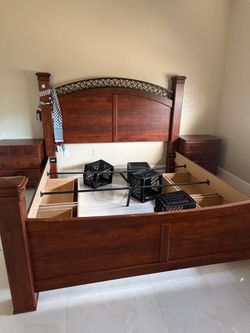 King size bed - free