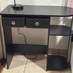 Table, Lamp And Chair