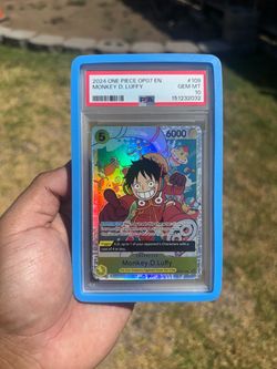 One Piece Monkey.D.Luffy Super Rare Foil OP07-109 PSA 10 ERROR Version