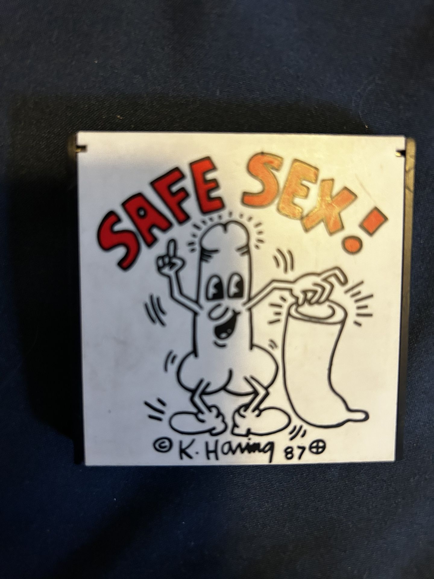 Keith Haring Vintage 1987 Condom Holder RARE!!!!!