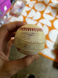 Signed baseballs