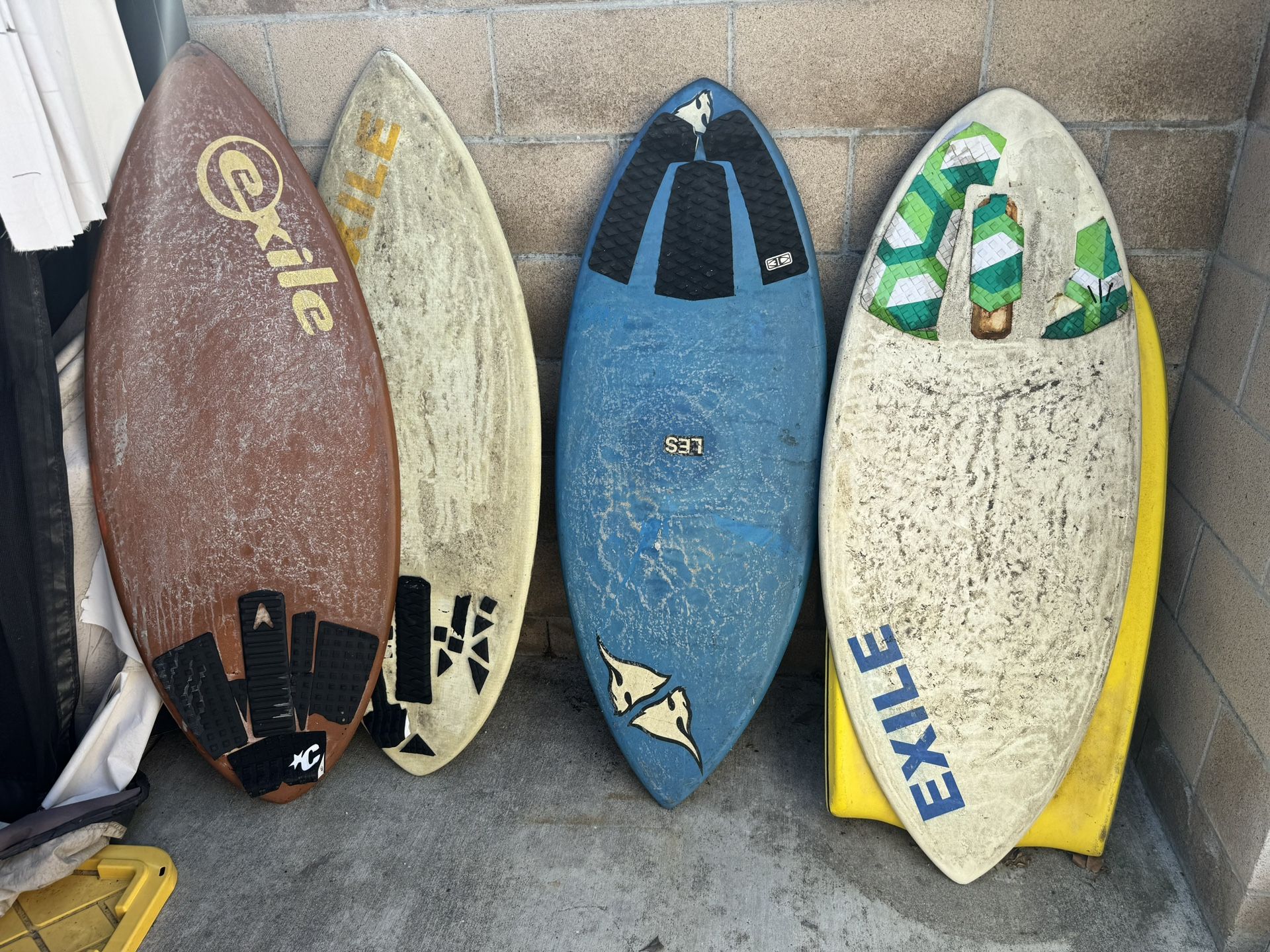 Skim Boards And Surfboards