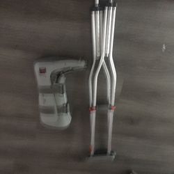 Crutches And Boot 