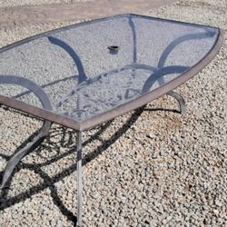 Patio Table 75 W X 45 D X 27 H Inches 