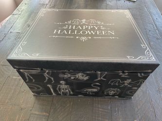 NEW - Decorative Halloween storage box w magnetic closure
