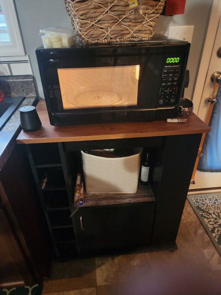 Microwave and stand