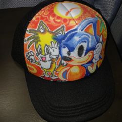 Superman glossy paint hand painted trucker hat
