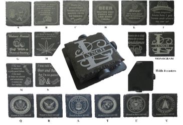 Slate Coasters Set Of 4.
