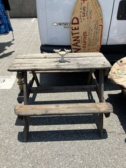 Vintage Garden Wood Bench