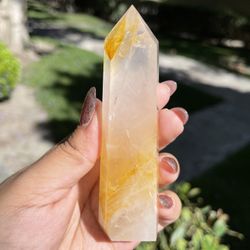 Golden Healer heart Quartz Crystal 