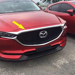 Beautost for Mazda 2017 2018 2019 2020 2021 2022 2023 2024 CX-5 CX5 Chrome Front Hood Grill Cover Bonnet Trim