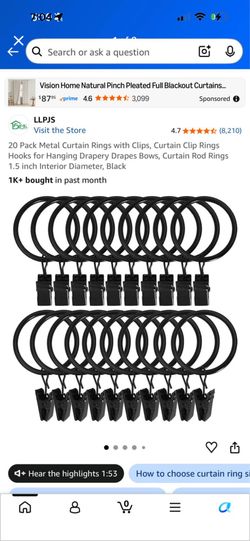 Curtain clips