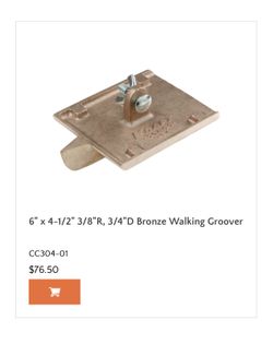 Kraft 5’Clevis Wood Handle + 6” Bronze Walking Groove