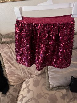 Cat & Jack Red Xmas Skirt