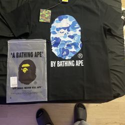 Bape Blue Camo Tee