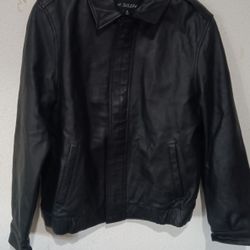 Men's Black Leather Jacket -  M. Julian for Wilson's Leathe