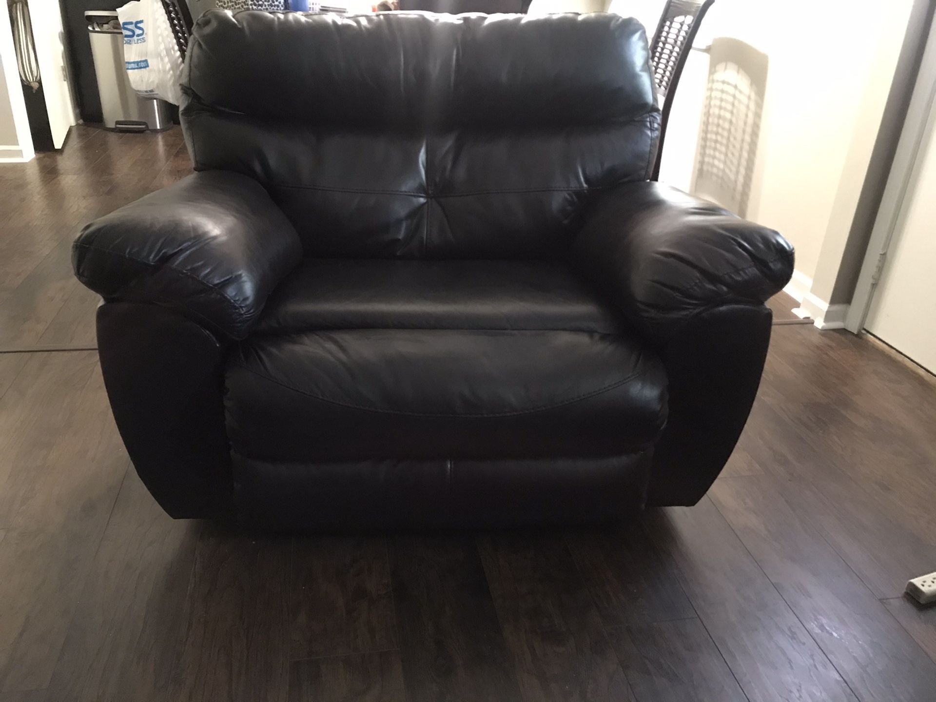 3 pieces recliners( love seat with cup holder, oversized chair and couch) ALL three for sale $500.00 or Best Offer