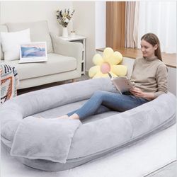Ultra-Soft Human Size Dog Bed for People and Pets