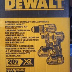 Brand New Latest Version, Lithium 20 Volt Dewalt Set.