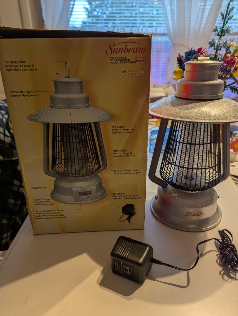 SUNBEAM Portable Bug Zapper Model SB-982