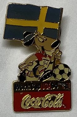COCA-COLA WORLD CUP USA 94 SWEDEN PIN