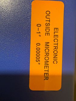 Electronic Outside Micrometer 0-1" 0.00005"